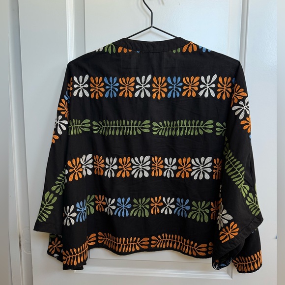 Pearl and Caviar Black Embroidered Shirt - Picture 10 of 12